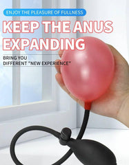 AirBloom Adjustable Inflatable Anal Plug Expander - Flexible Butt Plug for Men, Women, and Couples with Precision Pump for Preparation, Play, and Intimate Exploration - Passion Pulse Adult