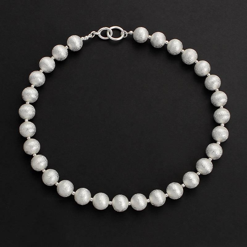 Heavywork Brushed Round Ball Necklace - Passion Pulse Adult