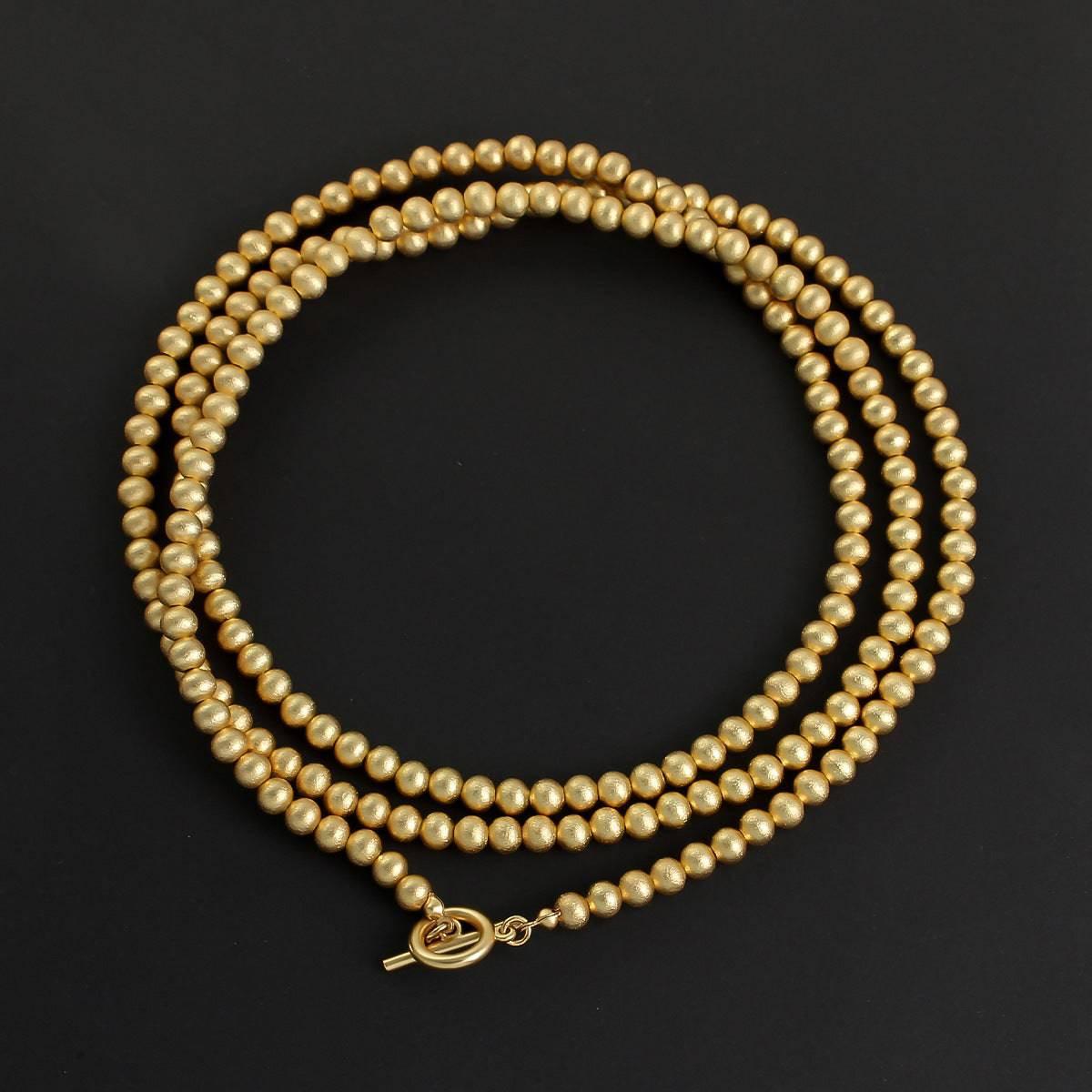 Heavywork Brushed Round Ball Necklace - Passion Pulse Adult