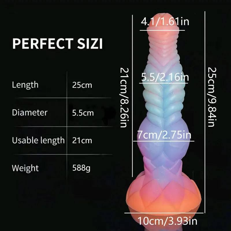 Luminous Monster Horse Dildo – Large Anal Plug for Women - Passion Pulse Adult