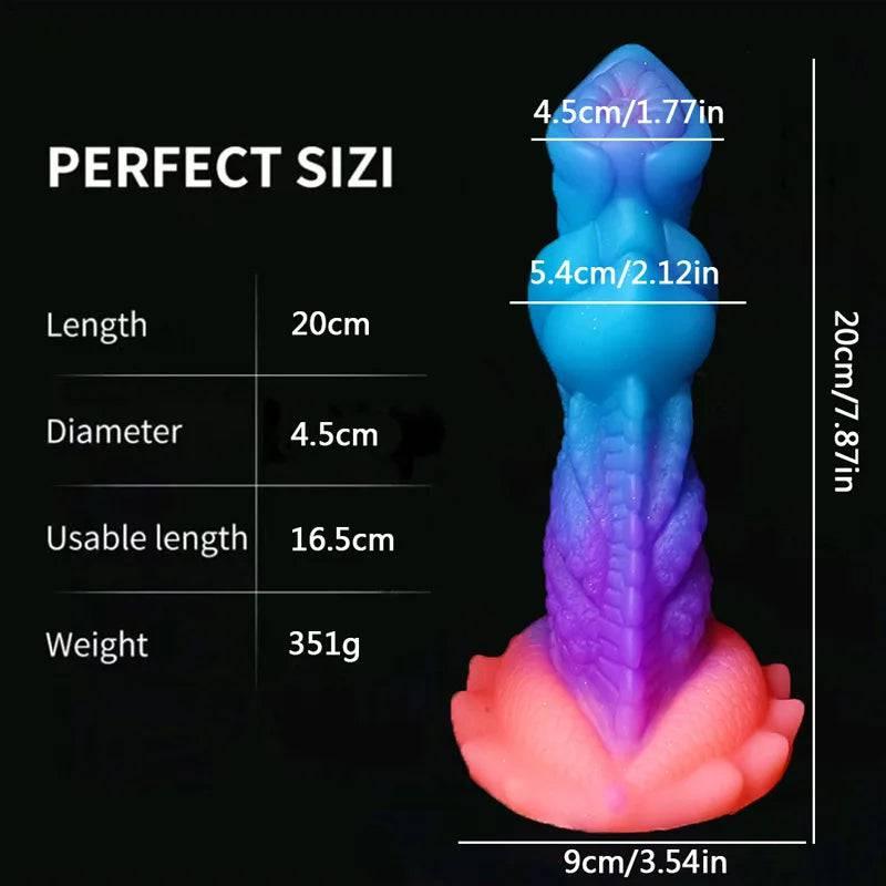 Luminous Monster Horse Dildo – Large Anal Plug for Women - Passion Pulse Adult