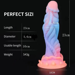 Luminous Monster Horse Dildo – Large Anal Plug for Women - Passion Pulse Adult