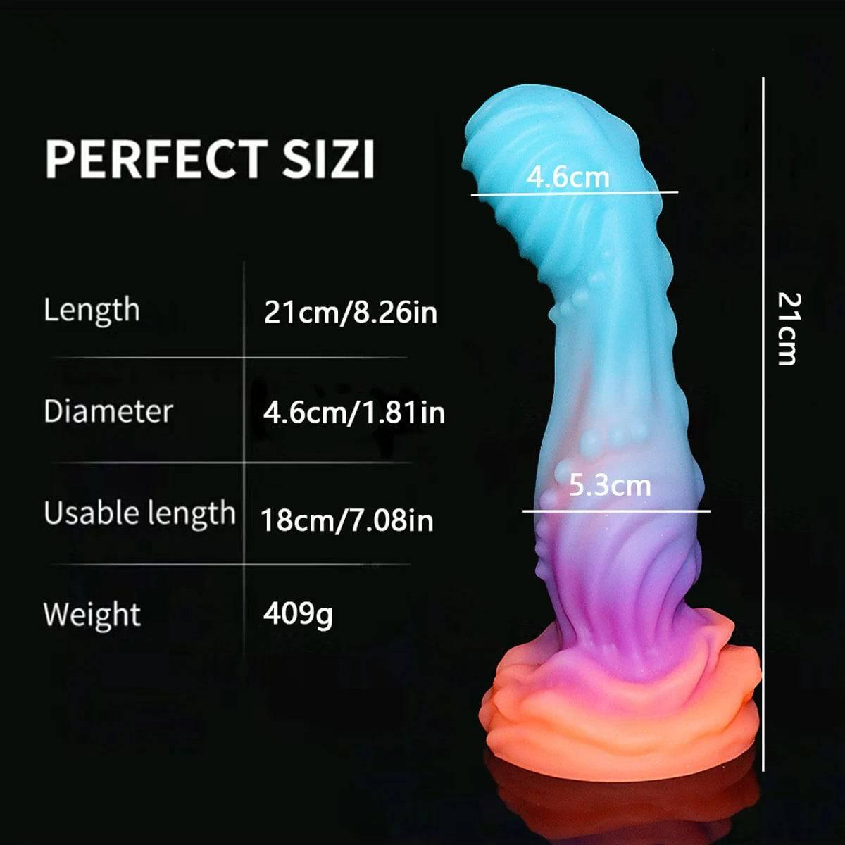 Luminous Monster Horse Dildo – Large Anal Plug for Women - Passion Pulse Adult
