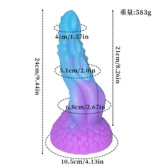 Luminous Monster Horse Dildo – Large Anal Plug for Women - Passion Pulse Adult