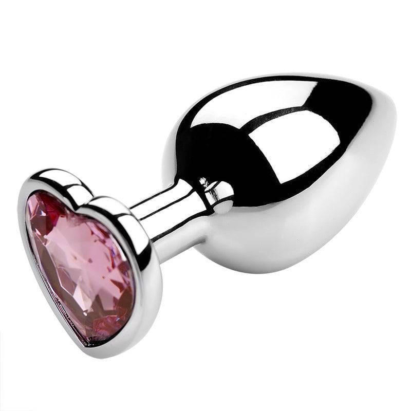 Heart-Shaped Metal Anal Plug - Passion Pulse Adult