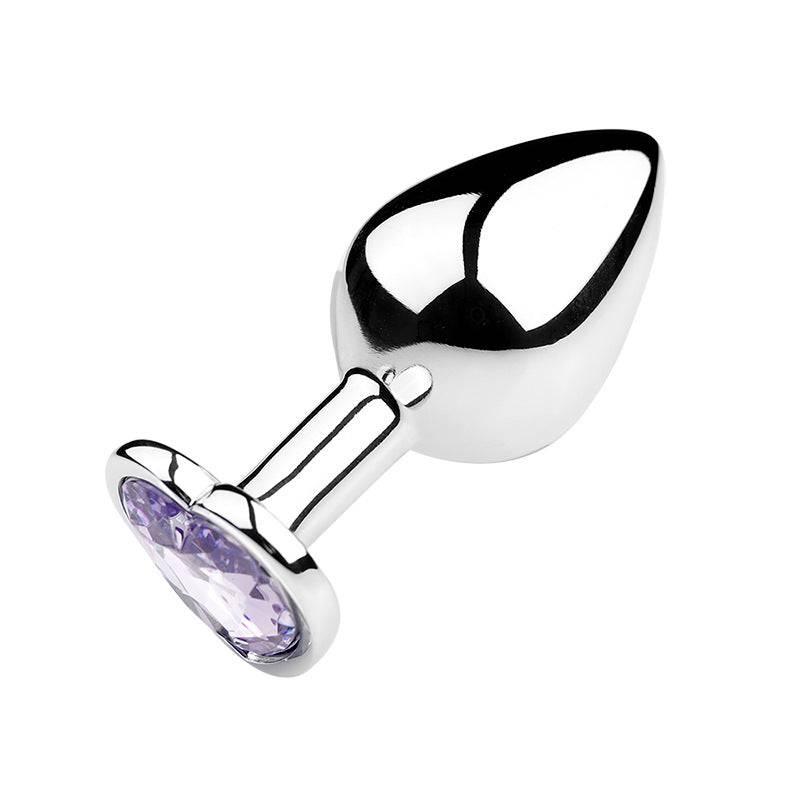 Heart-Shaped Metal Anal Plug - Passion Pulse Adult