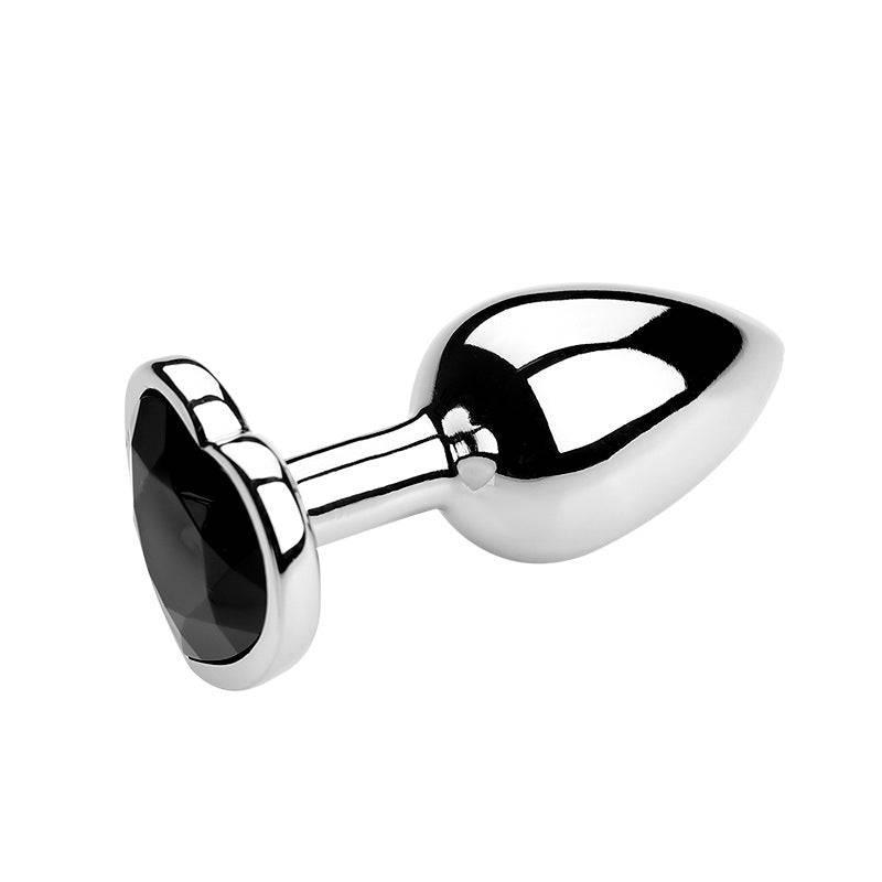 Heart-Shaped Metal Anal Plug - Passion Pulse Adult