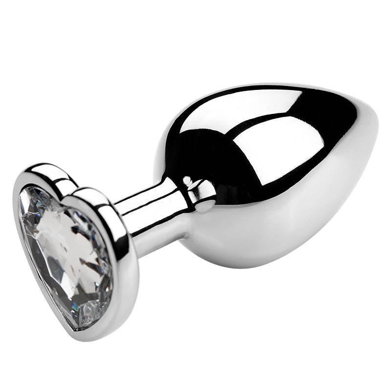 Heart-Shaped Metal Anal Plug - Passion Pulse Adult