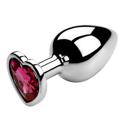 Heart-Shaped Metal Anal Plug - Passion Pulse Adult