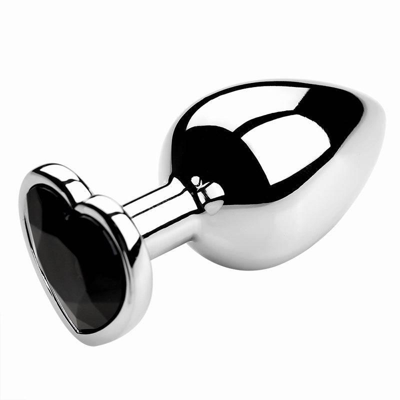 Heart-Shaped Metal Anal Plug - Passion Pulse Adult