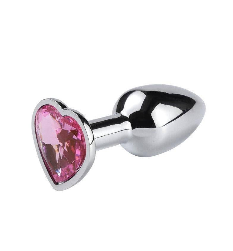 Heart-Shaped Metal Anal Plug - Passion Pulse Adult