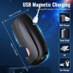 2-in-1 Tongue Licking & Tapping Vibrating Masturbator - Passion Pulse Adult