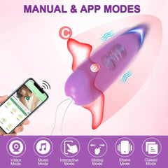 Mini Bullet Vibrator with Wireless Bluetooth APP - Passion Pulse Adult