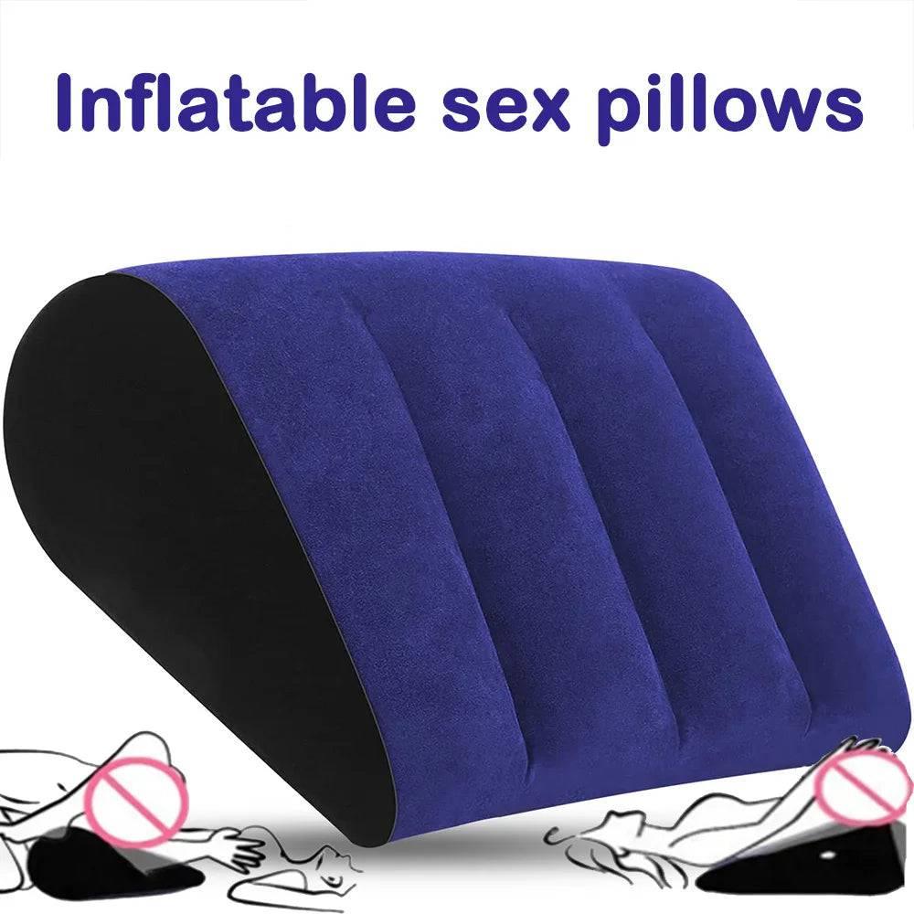 Inflatable Assist Sex Pillow: BDSM Sofa, Multifunctional Sex Furniture for Couples - Travel-Friendly Couple Supplies - Passion Pulse Adult