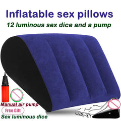 Inflatable Assist Sex Pillow: BDSM Sofa, Multifunctional Sex Furniture for Couples - Travel-Friendly Couple Supplies - Passion Pulse Adult