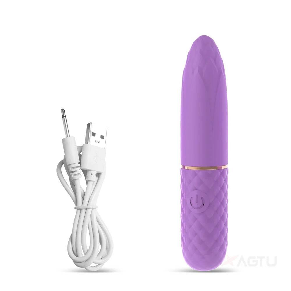 10-Speed Rechargeable Mini Bullet Vibrator - Passion Pulse Adult