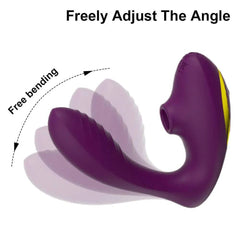 10 Speeds Vagina Sucking Vibrator Vibrating Sucker Oral Sex Suction Clitoris Stimulator Erotic Sex Toy for Women Sexual Wellness - Passion Pulse Adult