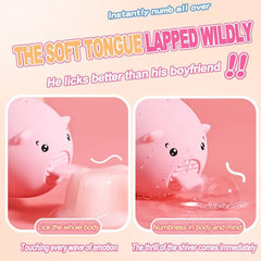 Cute Mini Pig Tongue Licking Vibrator - Passion Pulse Adult