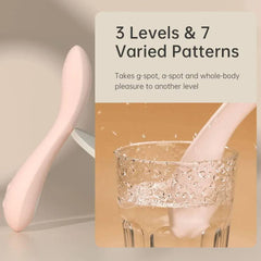 DRY WELL G-Spot Heating Rose Vibrator: Clitoral & G-Spot Stimulation - Passion Pulse Adult