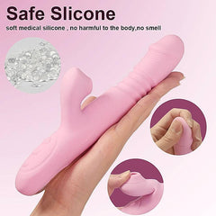 Heating Dildo Vibrator with Clitoral Suction & G-Spot Rotation – Ultimate Pleasure Massager for Women - Passion Pulse Adult
