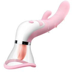 PASSION PULSE ADULT Heating Dildo with Licking & Clitoris Sucker - Passion Pulse Adult