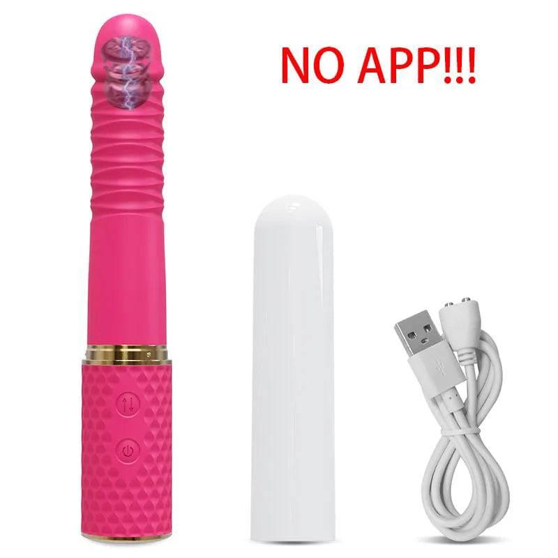 Telescopic Dildo Vibrator – Automatic G-Spot Thrusting Toy - Passion Pulse Adult