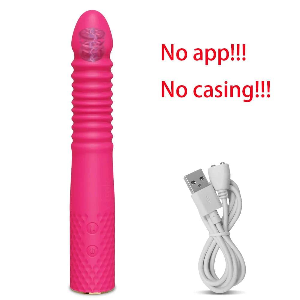 Telescopic Dildo Vibrator – Automatic G-Spot Thrusting Toy - Passion Pulse Adult