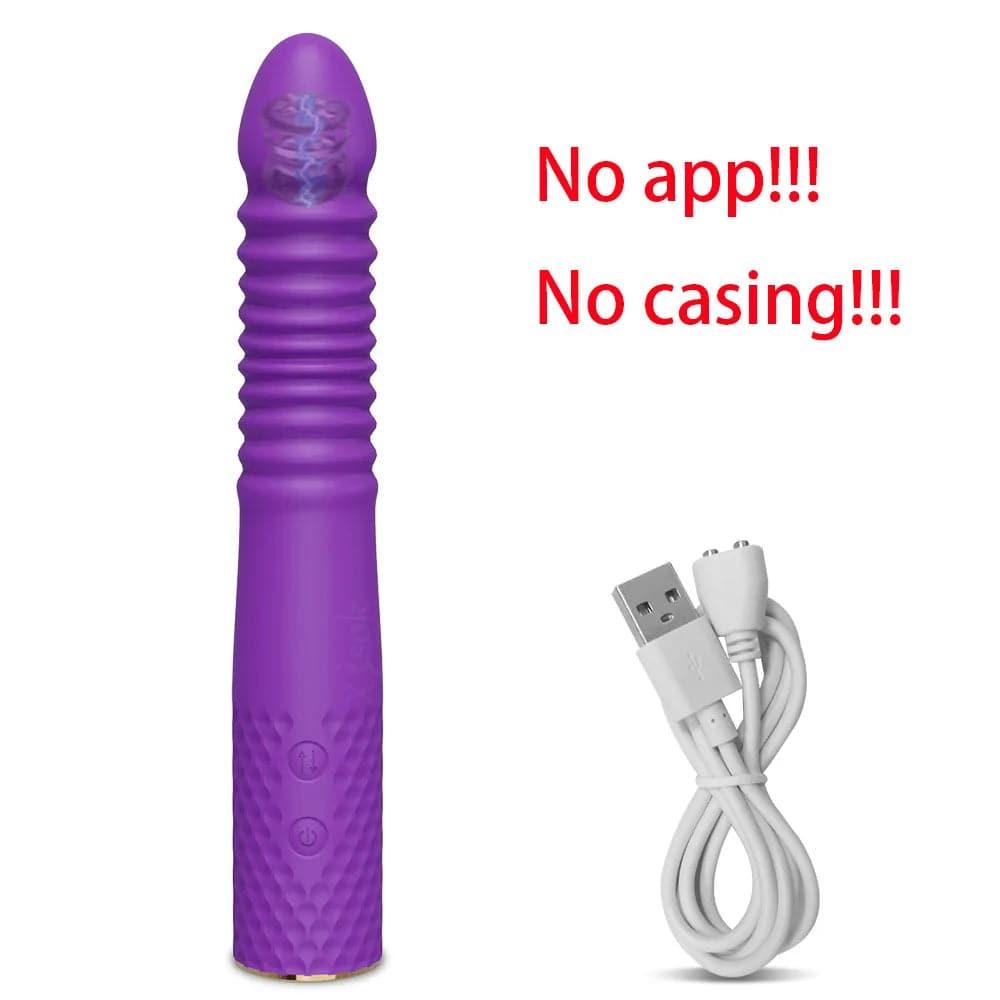 Telescopic Dildo Vibrator – Automatic G-Spot Thrusting Toy - Passion Pulse Adult