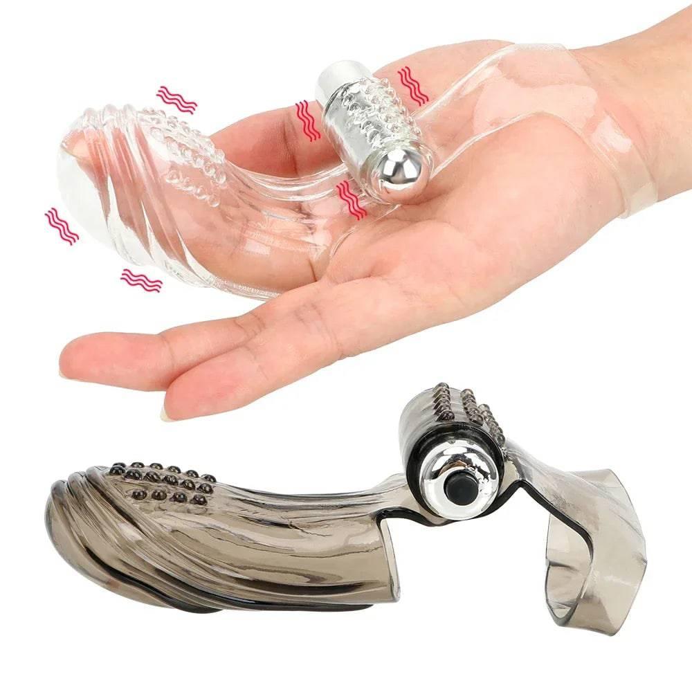 Powerful Finger Vibrator Sleeve | Female Masturbator & G-Spot Massager | Clitoral Stimulator Dildo | Adult Sex Product - Passion Pulse Adult