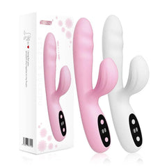 Soft and Cute Clitoris Stimulation Wand with LCD Display for Women Flexible Vibrating Insertion AV Pleasure Toys for Women - Passion Pulse Adult