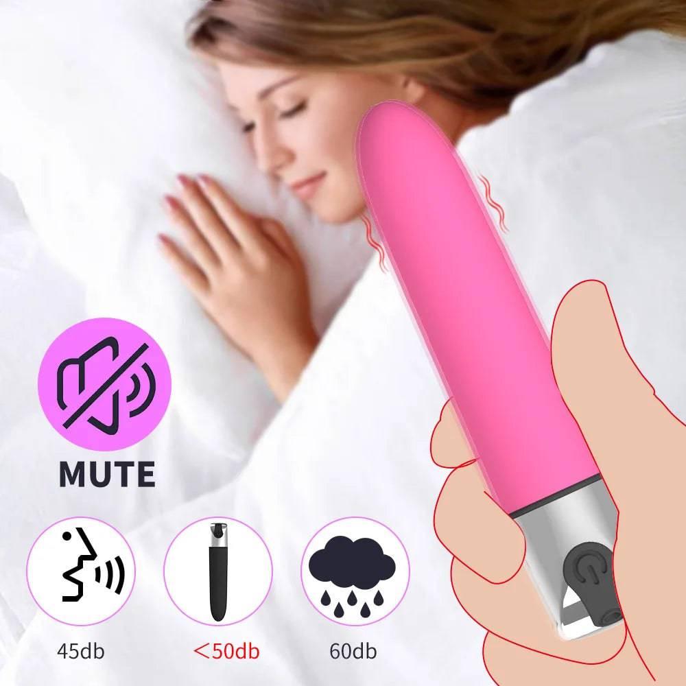 USB Charge Powerful Bullet Vibrator: Clitoral Stimulator for Women - Passion Pulse Adult