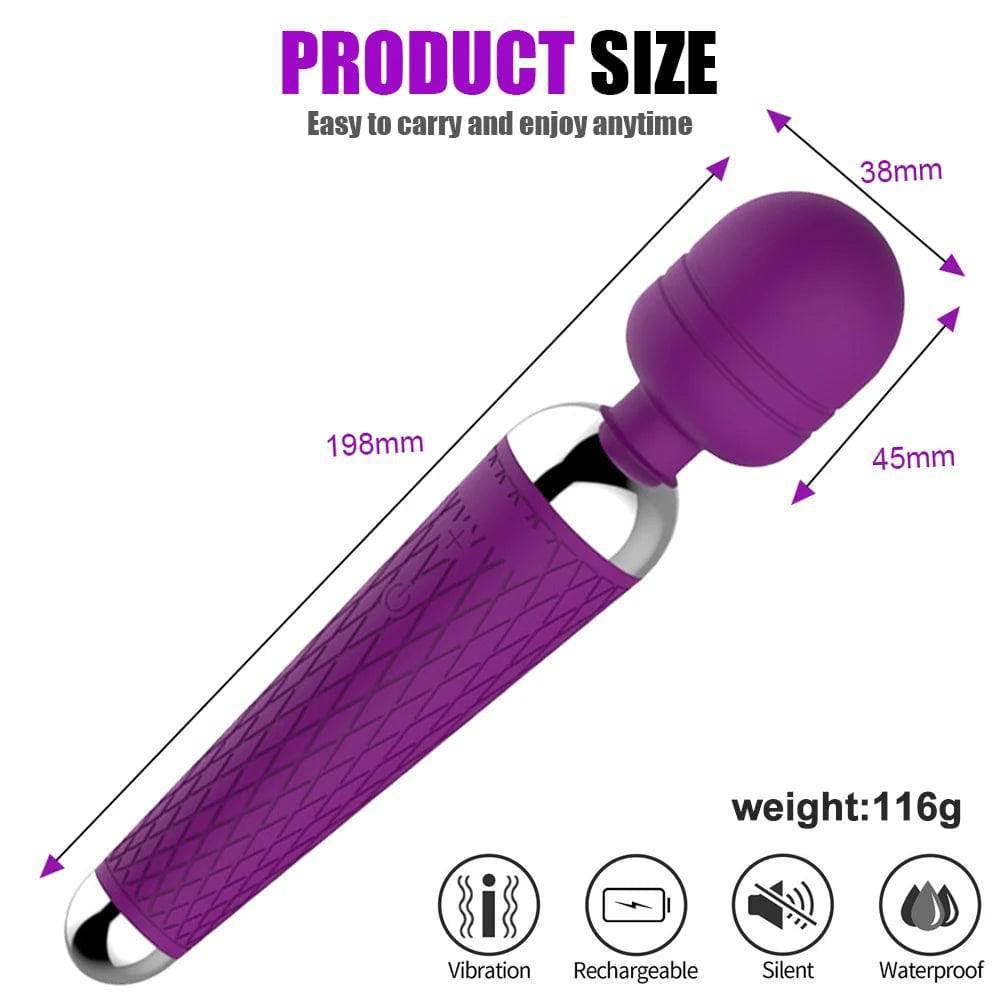 Wireless 10-Speed Vibrator for Women – Magic Wand Clitoral & Anal Stimulator - Passion Pulse Adult