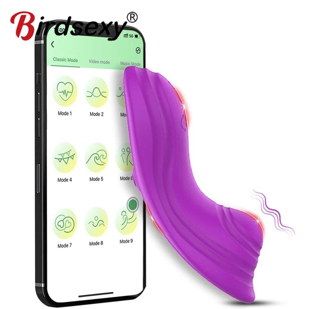 Wireless Bluetooth APP Vibrator - Wearable Clitoris Stimulator - Passion Pulse Adult