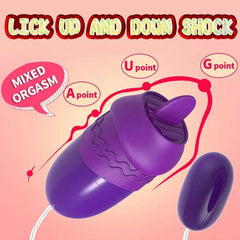 PASSION PULSE Tongue Licking Egg Vibrator: G-Spot & Clitoris Stimulator - Passion Pulse Adult