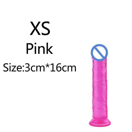 Affordable Realistic Jelly Dildo – 6 Sizes - Passion Pulse Adult