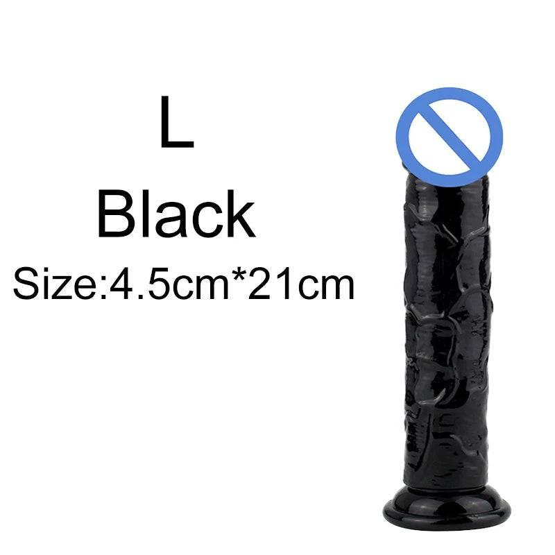 Affordable Realistic Jelly Dildo – 6 Sizes - Passion Pulse Adult
