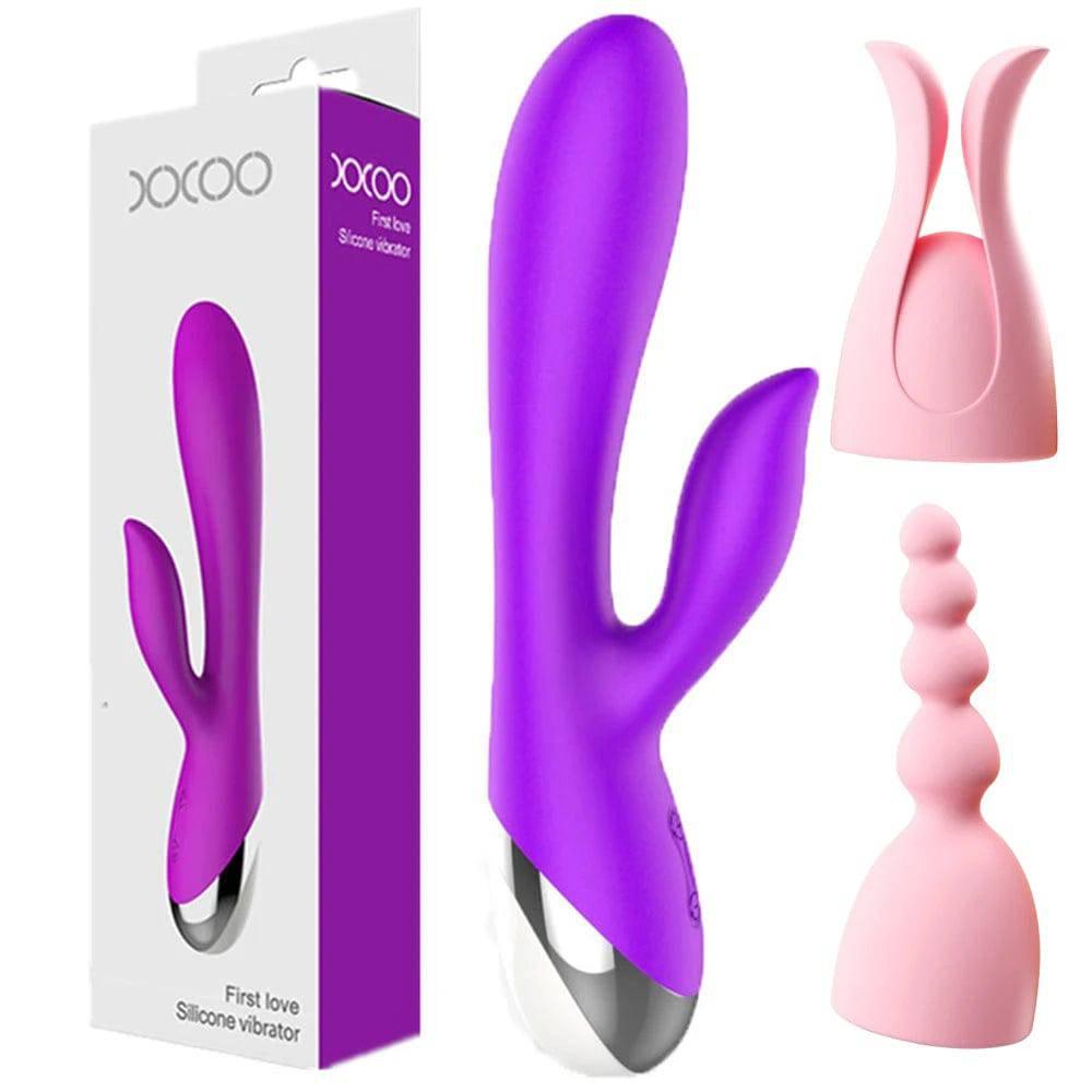 10-Speed USB Rechargeable Rabbit Vibrator – Powerful G-Spot & Clitoral Stimulator - Passion Pulse Adult