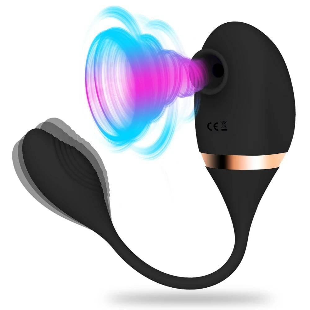 2-in-1 Clitoris Sucking & Vibrating Egg: Powerful Stimulator for Women - Passion Pulse Adult