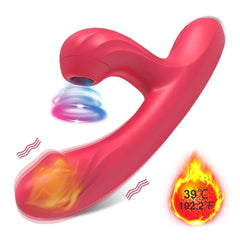 2-in-1 Clit Sucker Vibrator – G-Spot & Clitoral Vacuum Stimulator - Passion Pulse Adult