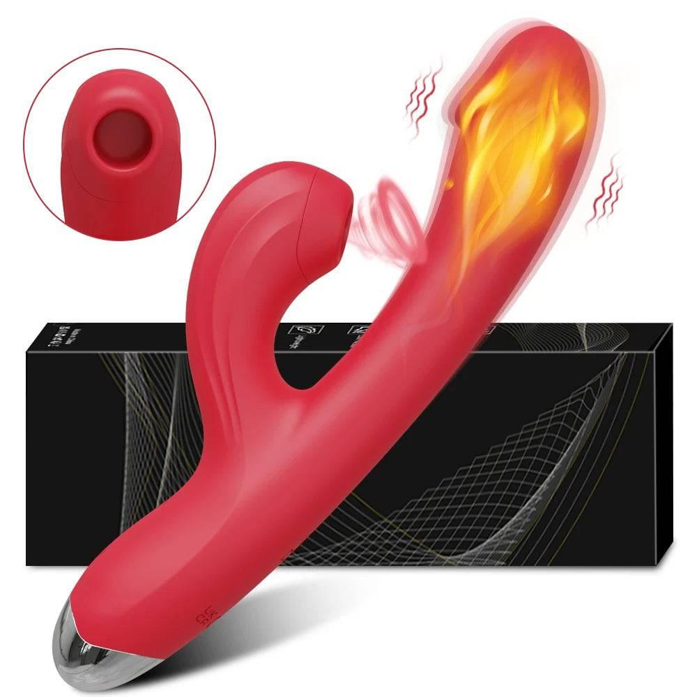 2-in-1 Clit Sucker Vibrator – G-Spot & Clitoral Vacuum Stimulator - Passion Pulse Adult