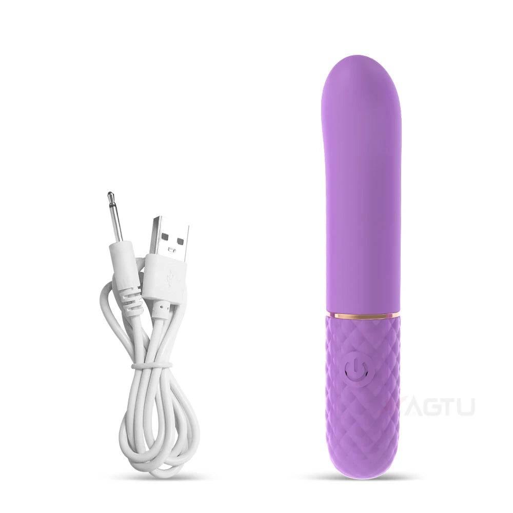 Fast Orgasm Mini Rabbit Bullet Vibrator for Women 10 Speed Clitoris Stimulator Rechargeable Masturbation Sex Toy for Adult Goods - Passion Pulse Adult