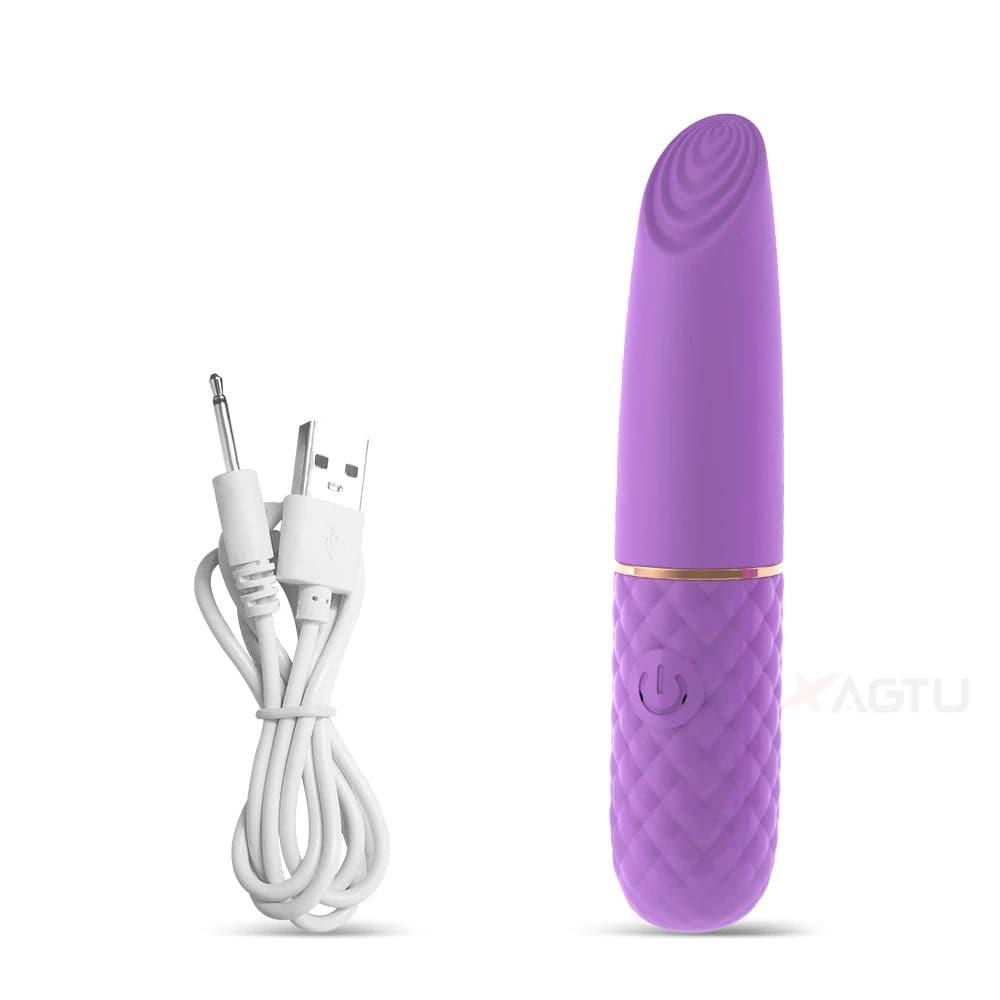 Fast Orgasm Mini Rabbit Bullet Vibrator for Women 10 Speed Clitoris Stimulator Rechargeable Masturbation Sex Toy for Adult Goods - Passion Pulse Adult