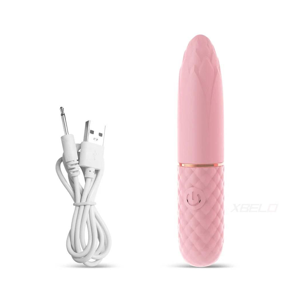 Fast Orgasm Mini Rabbit Bullet Vibrator for Women 10 Speed Clitoris Stimulator Rechargeable Masturbation Sex Toy for Adult Goods - Passion Pulse Adult