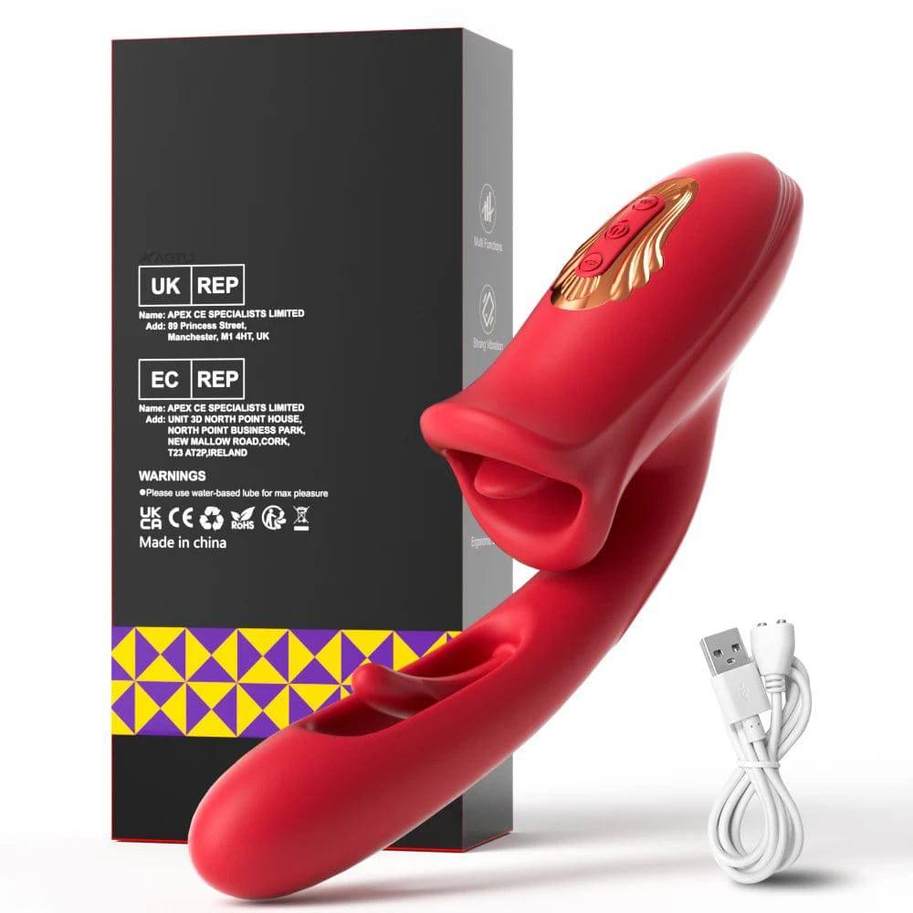 PASSION PULSE Patting Dildo Vibrator: Clit & G-Spot Stimulator - Passion Pulse Adult