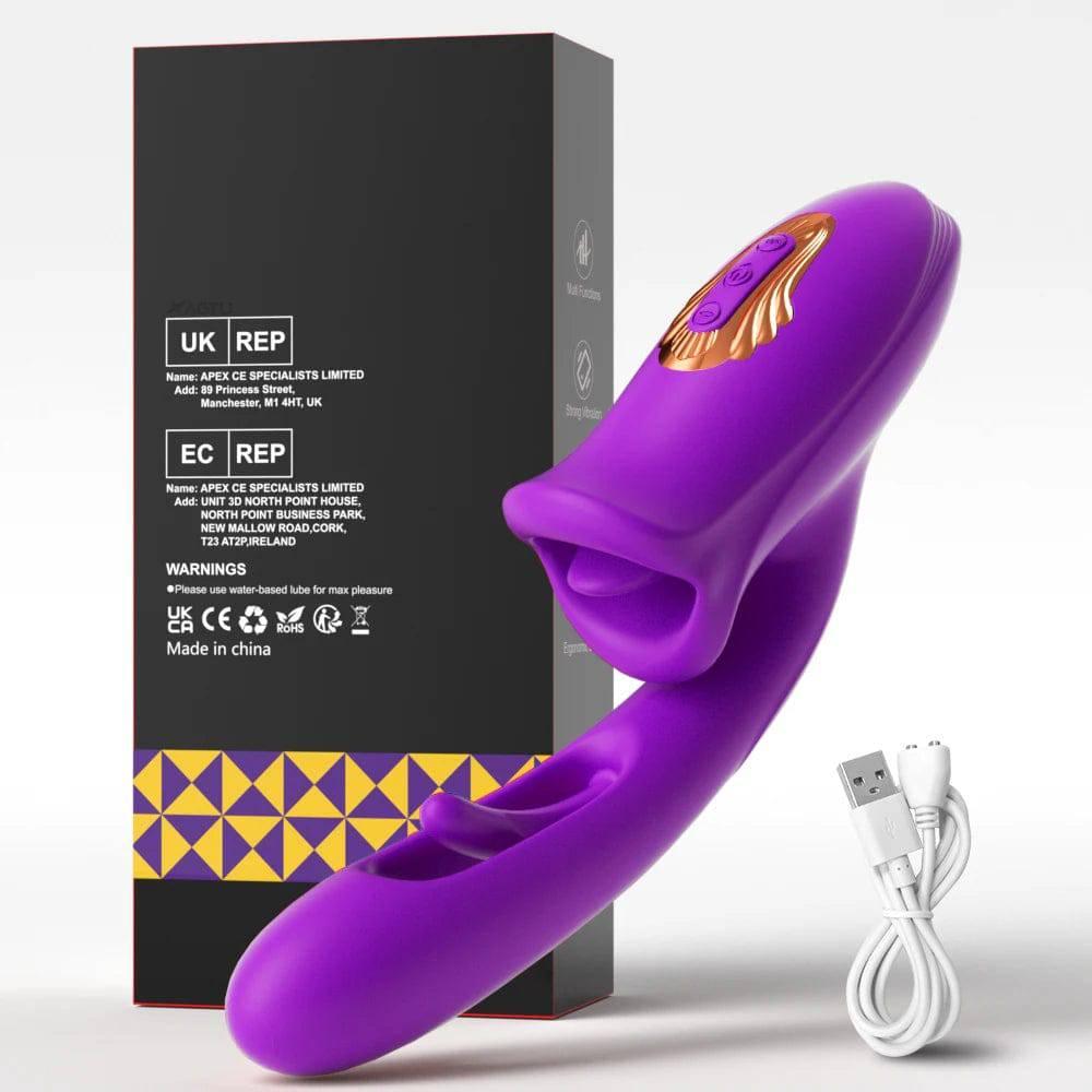 PASSION PULSE Patting Dildo Vibrator: Clit & G-Spot Stimulator - Passion Pulse Adult