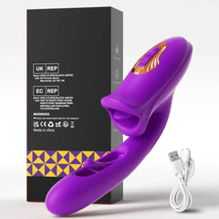 PASSION PULSE Patting Dildo Vibrator: Clit & G-Spot Stimulator - Passion Pulse Adult
