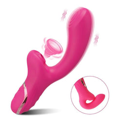 Powerful Clitoral Sucking & Dildo Vibrator – 20 Modes for G-Spot & Vagina Stimulation - Passion Pulse Adult
