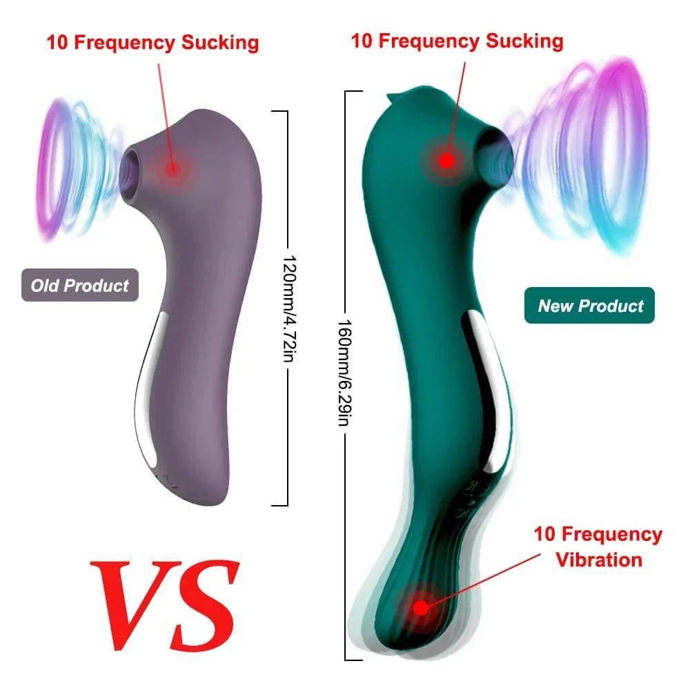 Powerful Sucking Vibrator with Vacuum Suction - Passion Pulse Adult