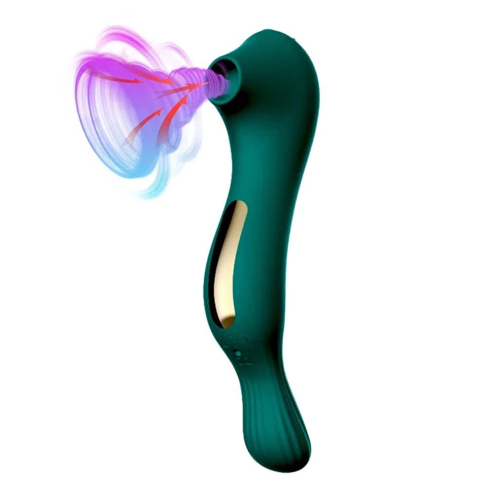 Powerful Sucking Vibrator with Vacuum Suction - Passion Pulse Adult