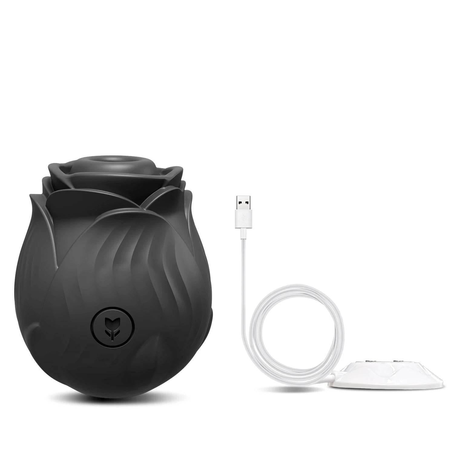 Rose Sucking Vibrator – Clit & Nipple Stimulator - Passion Pulse Adult